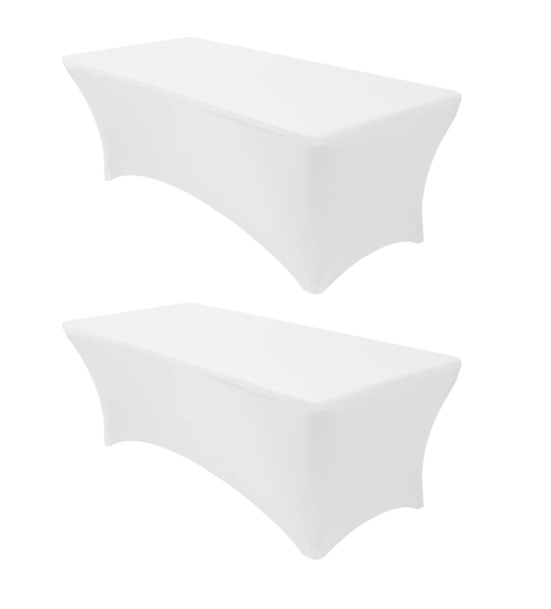 Amazon.com: Banquet Tables Pro 6 ft White 2 Pack Stretch Tight Fit