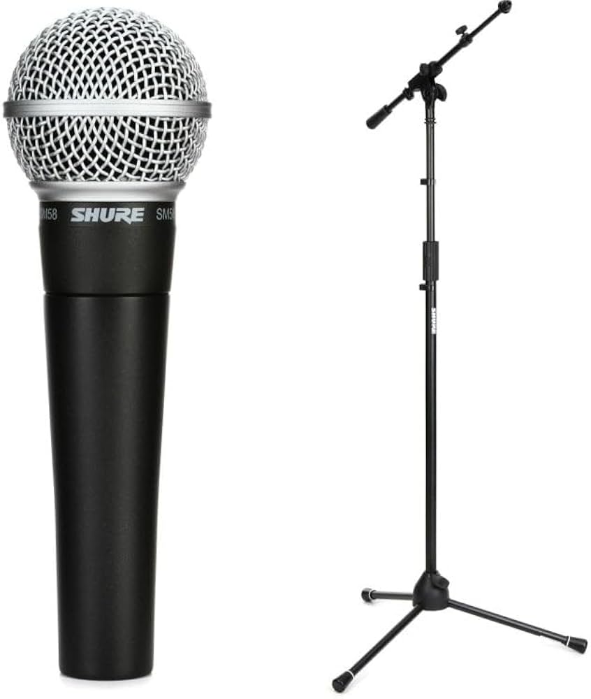 Amazon.com: Shure SM58 Pro XLR Dynamic Microphone with Tripod Mic