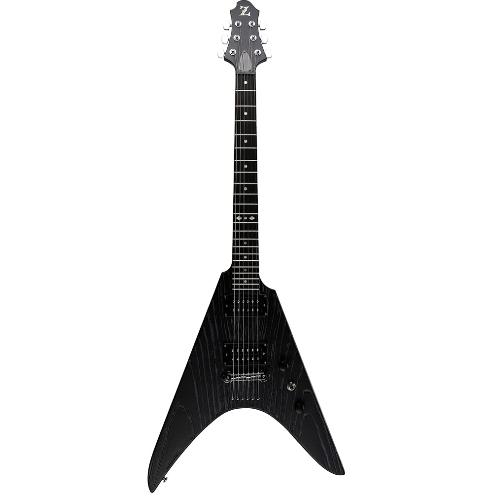 Amazon.co.jp: ZEMAITIS ZVWA22 Electric Guitar V-Shape BK, Black