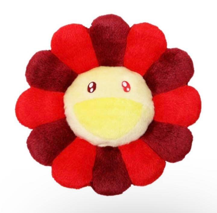 Amazon.co.jp: 村上隆 フラワー カイカイキキ お花 レッド クッション