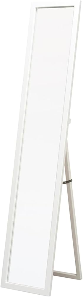 Amazon.co.jp: 永井興産 姿見 全身鏡 幅30cm×高さ150cm ホワイト 鏡面