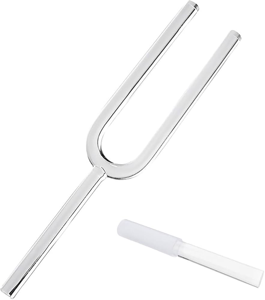 Amazon | 432Hz クリア クリスタル チューニングフォーク、クリスタル