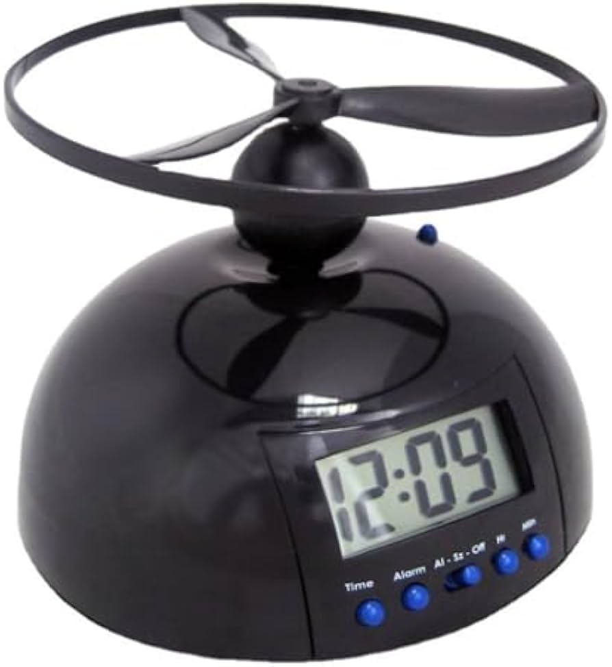 Amazon.co.jp: 目覚まし時計 おもしろい 人気 絶対 起きられる 空飛ぶ