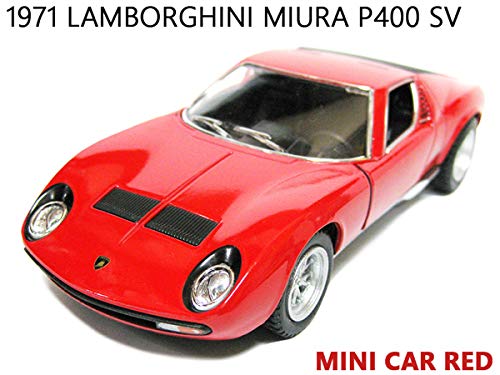 Amazon | 1971年式 ランボルギーニミウラ/レッド P400 ミニカー （1/34