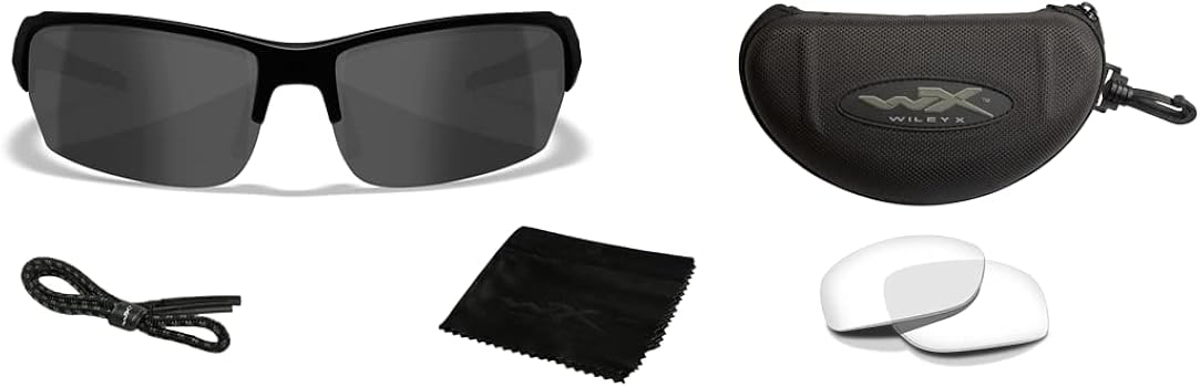 Amazon.com: Wiley X WX Valor Tactical Sunglasses, Safety Glasses