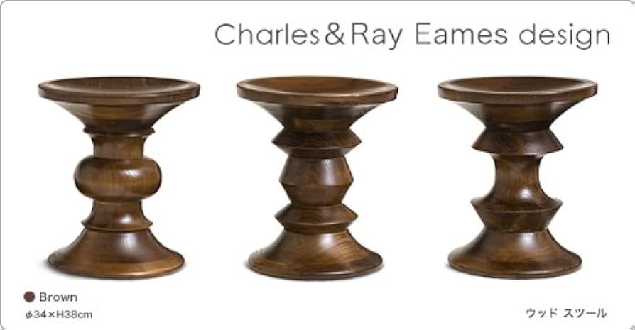 Amazon.co.jp: DAIVA チャールズ&レイ・イームズ ウッドスツール (Type