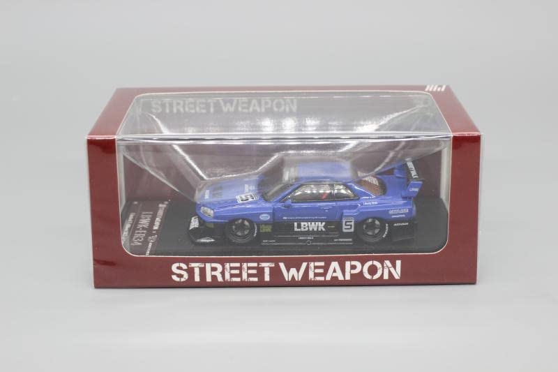 Amazon | 1/64 Street Weapon LBWK 日産 ER34 青 ボンネット開閉可能