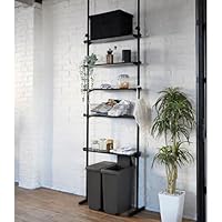 Amazon｜山善(YAMAZEN) フリーラック (突っ張り) スリム 幅80.5×奥行