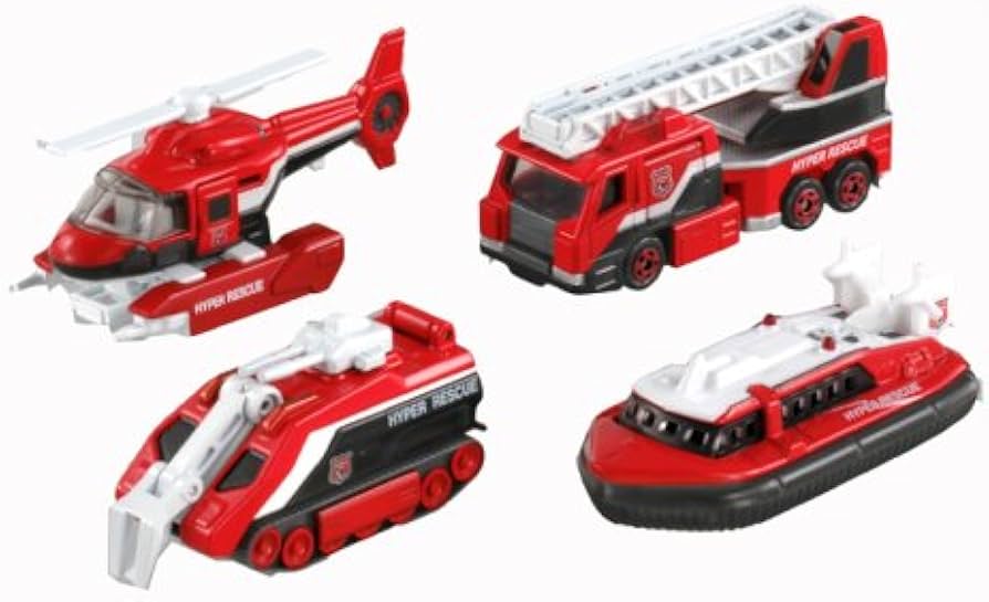 Amazon.co.jp: トミカ ハイパーレスキュー 機動車セット : おもちゃ
