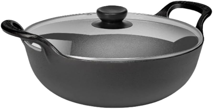 Amazon｜Aeroor両手鍋 鉄鍋 フライパン 鉄鋳物 深型 焦げ付かない