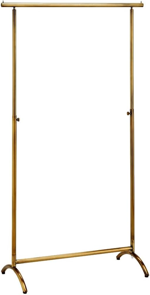 Amazon｜ハンガーラック アンティーク ゴールド アールタイプ W90cm