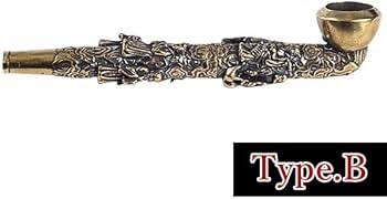 Amazon.co.jp: キセル 煙管 アンティーク調 きざみタバコ対応 銅製