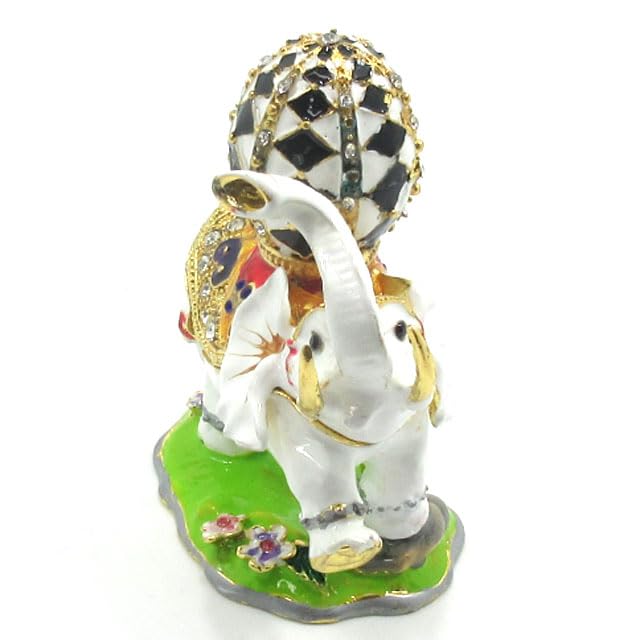 Amazon.co.jp: 白象 ゾウ 置物 白い象 ラインストーン装飾 象 ぞう