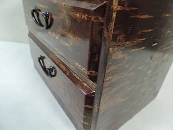 Amazon.co.jp: 日本製 高級 桜皮細工 樺細工 チェスト 箪笥 小引き出し