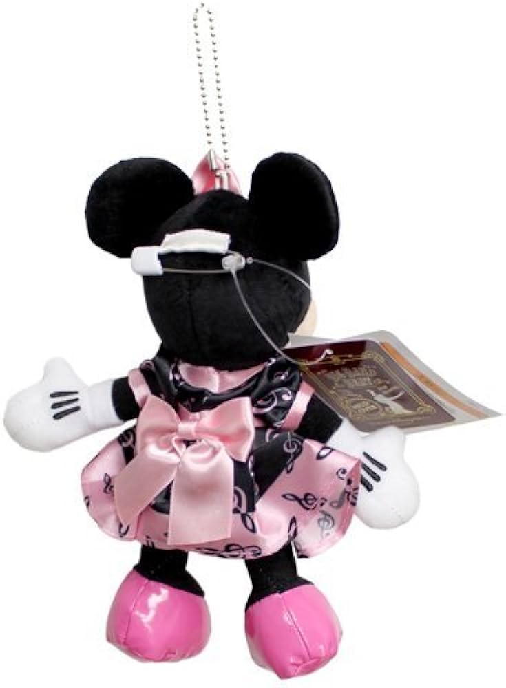 Amazon | ミニーマウス ビッグバンドビート ぬいぐるみバッジ I Love A