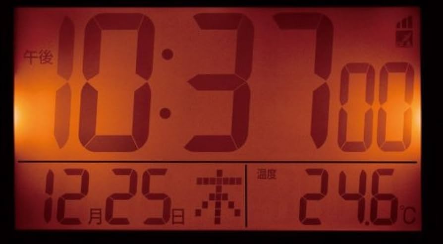 Amazon.co.jp: CITIZEN (シチズン) 目覚し時計 パルデジットR079 電波