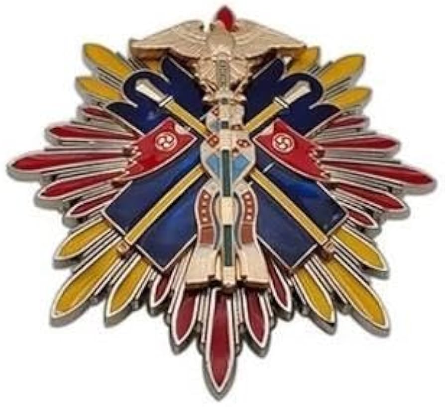 Amazon.co.jp: 功二級 金鵄勲章 副章 日本陸海軍 レプリカ 金鵄章