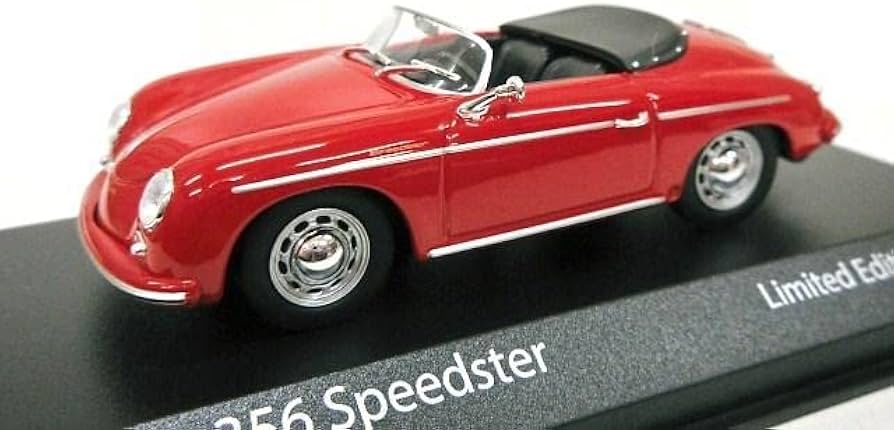 Amazon | 欧州限定 1/43 ポルシェ 356 スピードスター (レッド) 1956