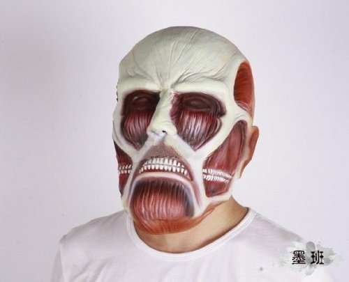 Amazon.co.jp: 進撃の巨人 超大型巨人 コスプレ マスク : Hobbies