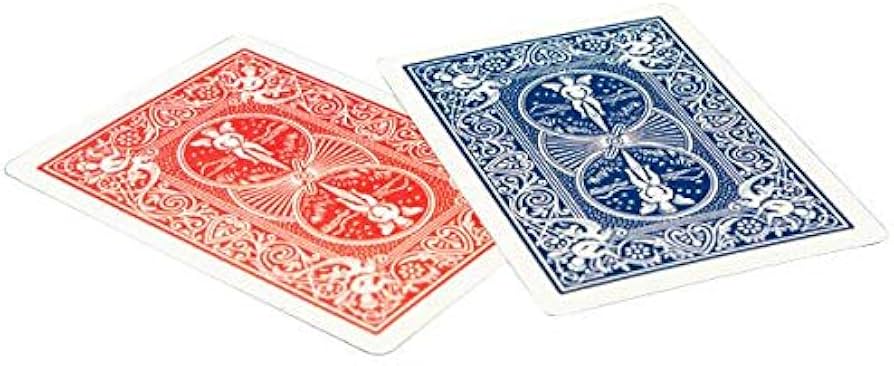 Amazon.co.jp: バイスクルマジックカード ダブルバック 赤/青 PCM01