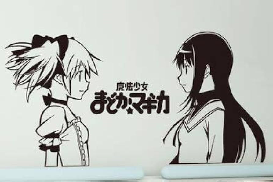 Amazon.co.jp: シール 壁用 ウォールステッカー 魔法少女まどか マギカ