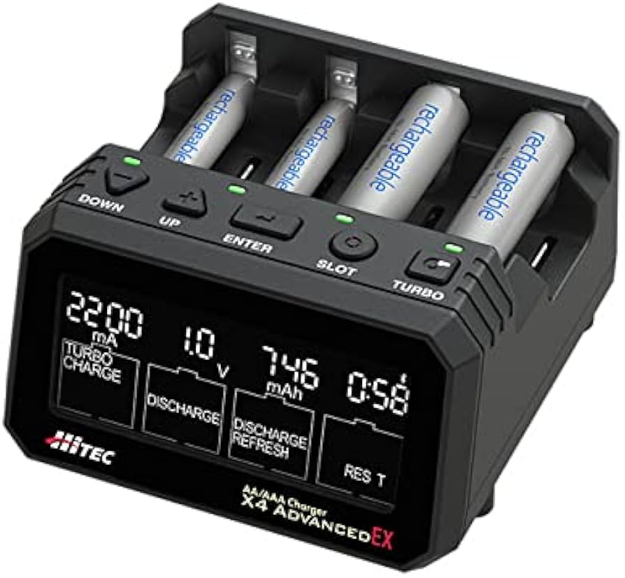 Amazon.co.jp: ハイテック AA/AAA Charger X4 Advanced EX & XLINK