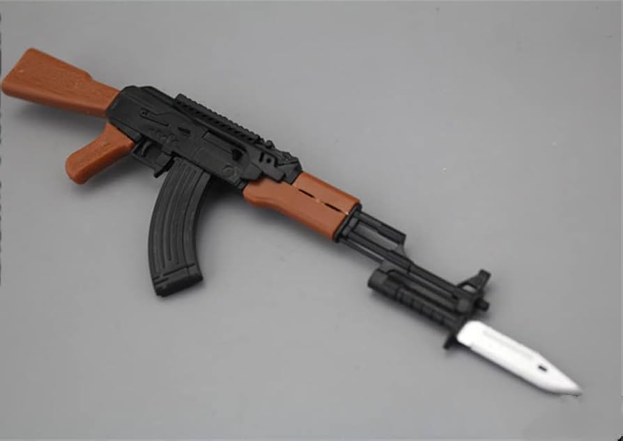 Amazon | 1/6銃ソビエト連邦AK-47自動小銃ミニプラスチック積み木小型