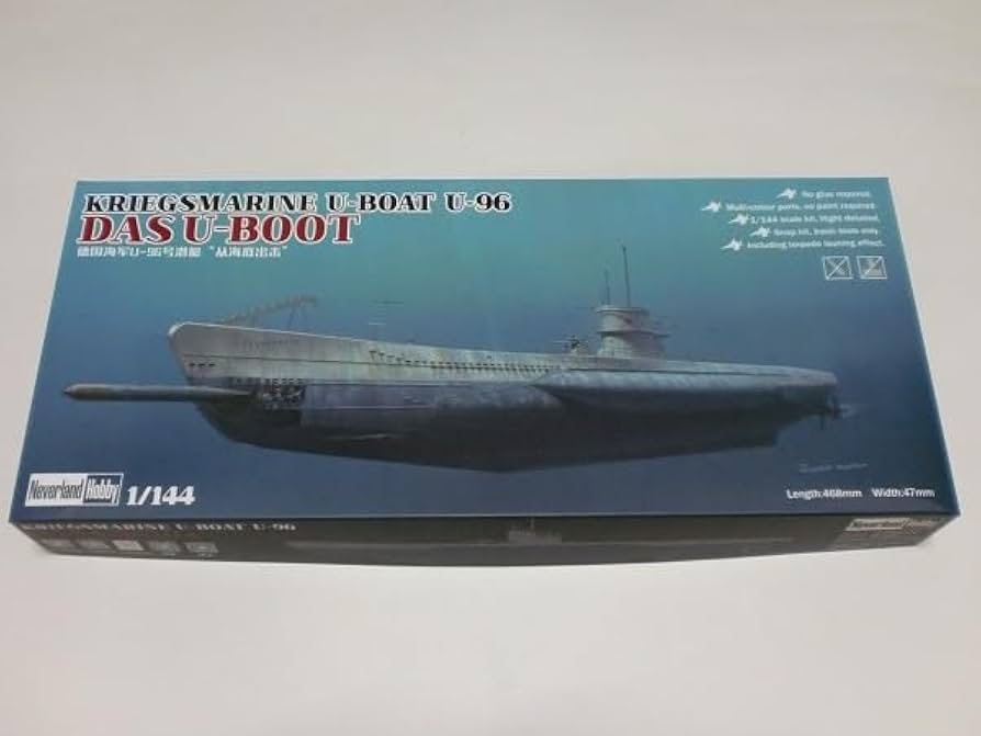Amazon.co.jp: ネバーランド 1/144 WWⅡ 独潜水艦 U-ボート ⅦC-U96