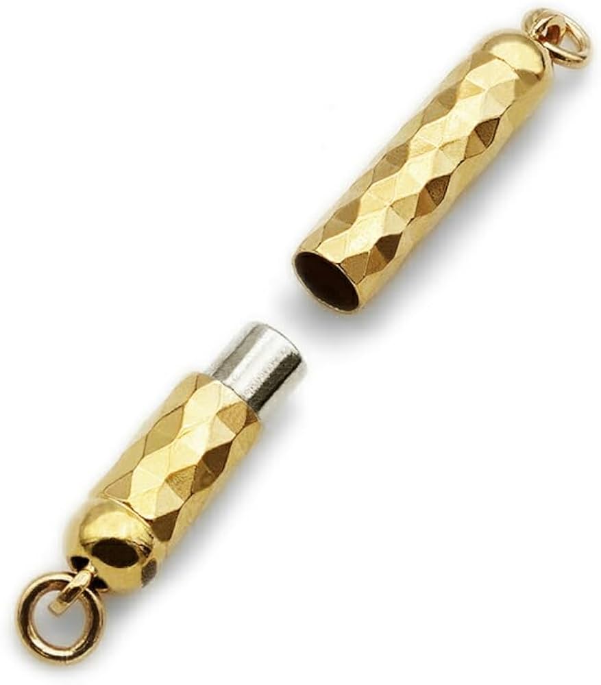 Amazon.co.jp: [ルビイ] イエローゴールド K18 留め具 マグネット式筒