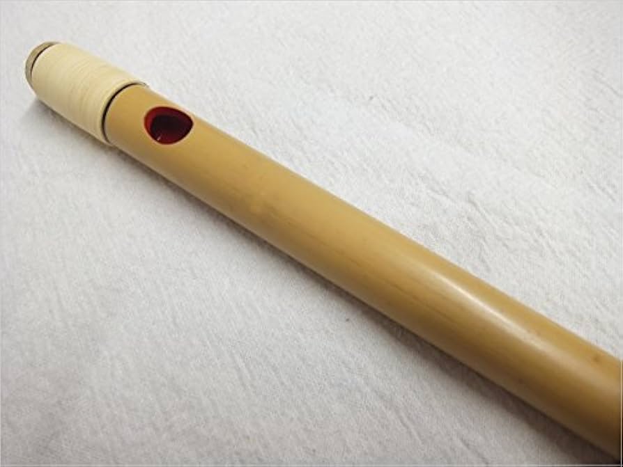 Amazon | 紫山 篠笛 獅子田 籐両巻 内部赤塗 7穴 6本調子 篠笛袋付き