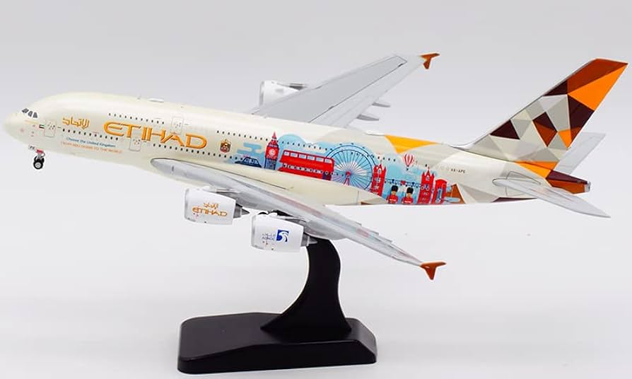 Amazon.com: JC Wings for ETIHAD for Airbus A380 A6-APE Choose The