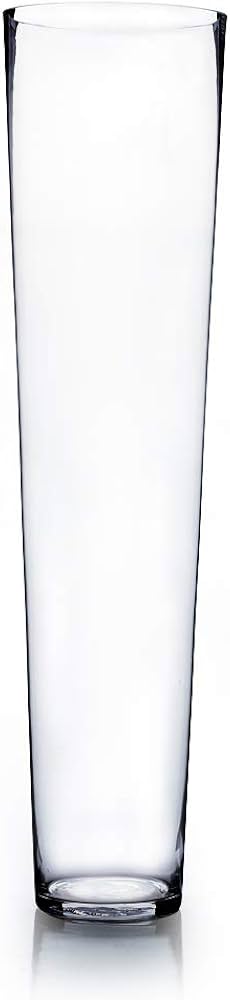 Amazon.com: WGV Tapered Glass Vase, Width 8