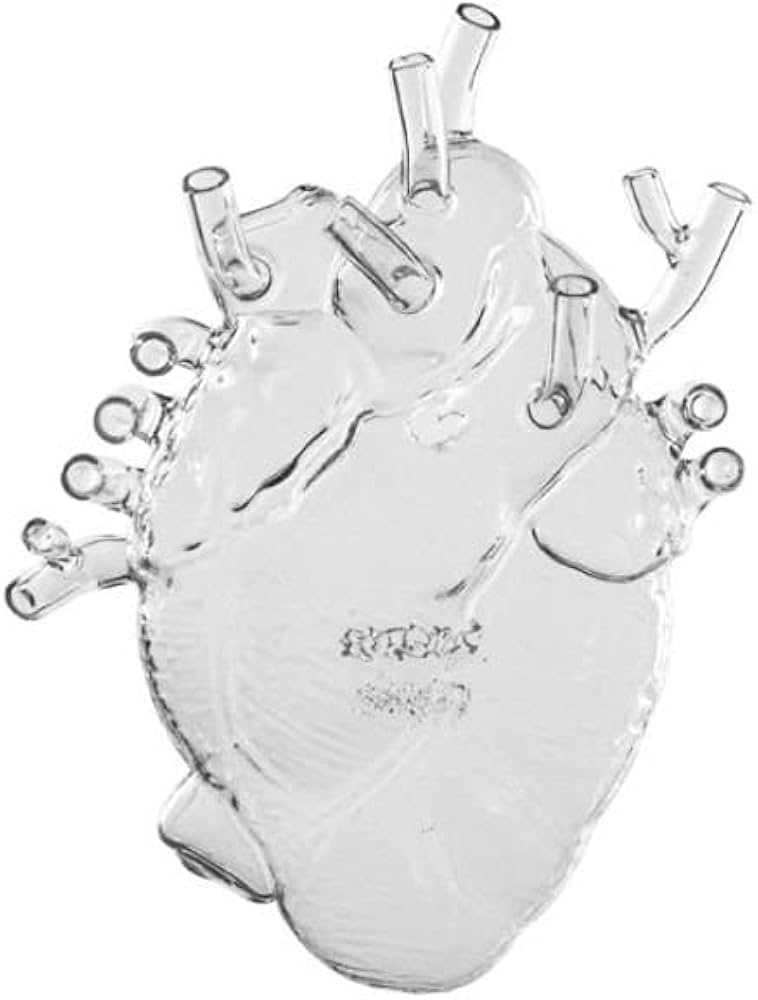 Amazon.com: Love in Bloom Glass Flower Vase : Home & Kitchen