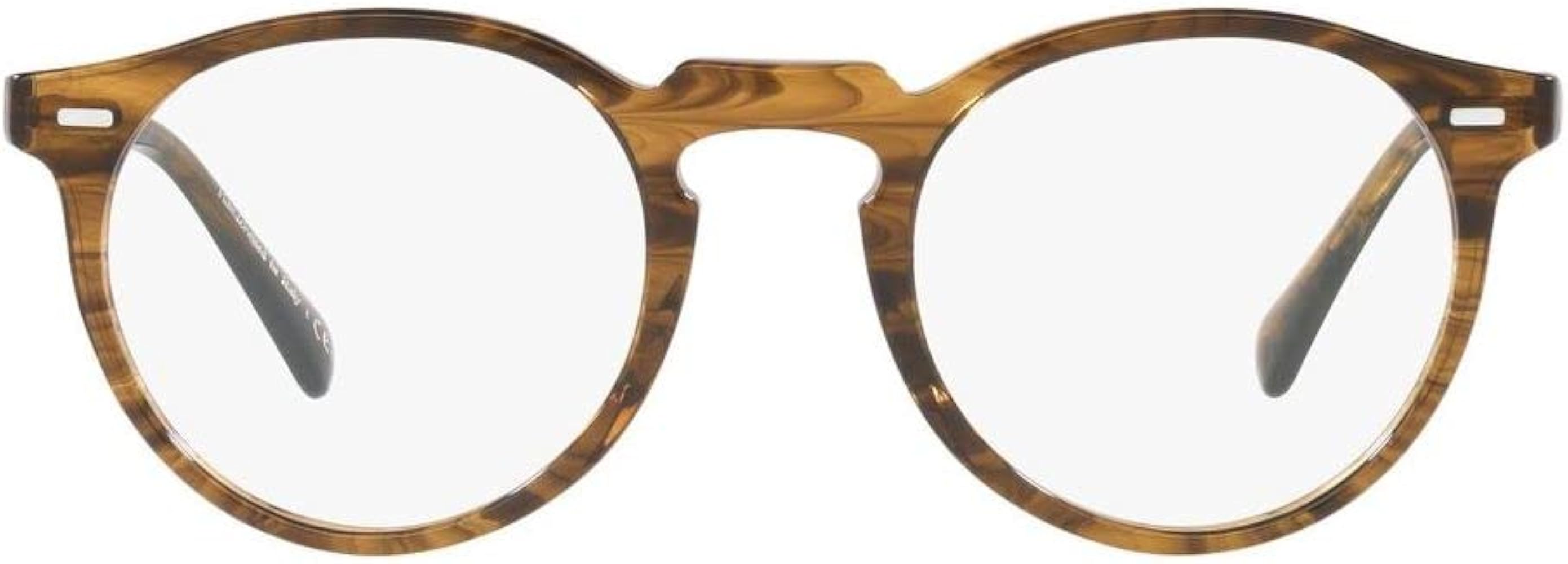 Amazon.com: Oliver Peoples 0OV5186 Gregory Peck 1689 Sepia Smoke