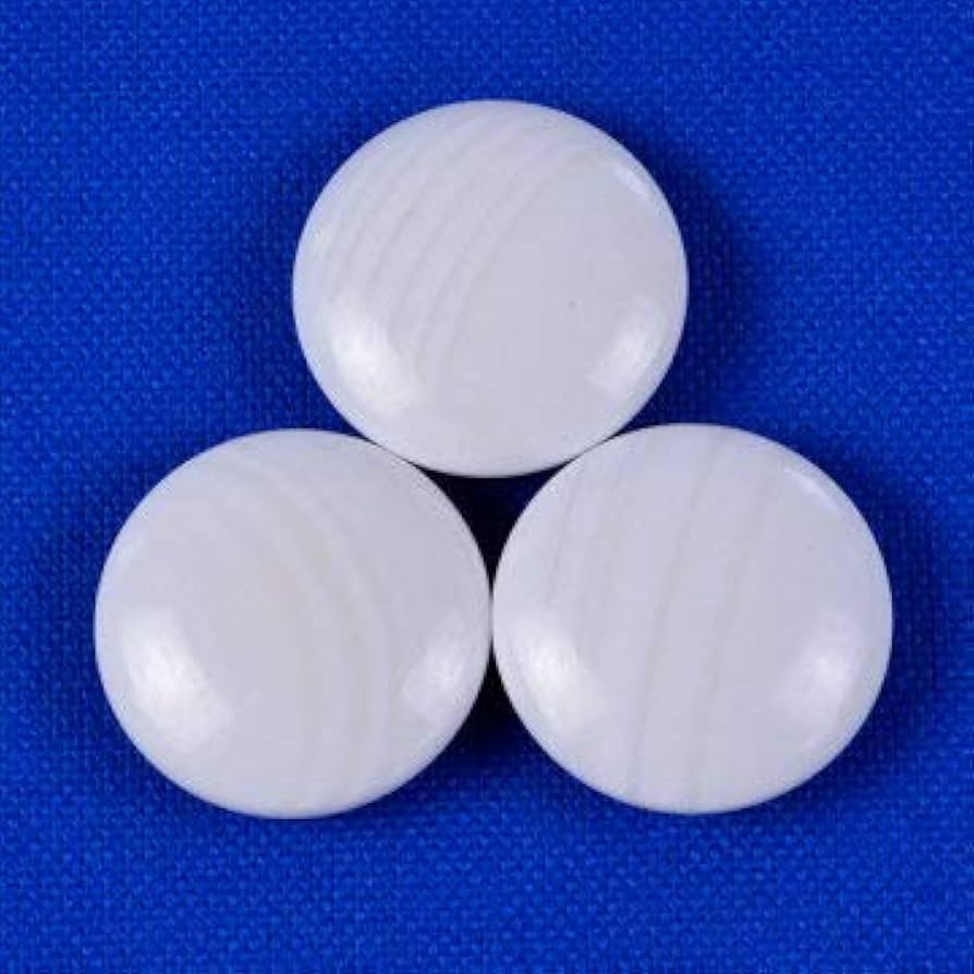 Amazon | 囲碁 日向特製蛤碁石 25号 実用 厚み7.0mm 将碁屋椿油付き