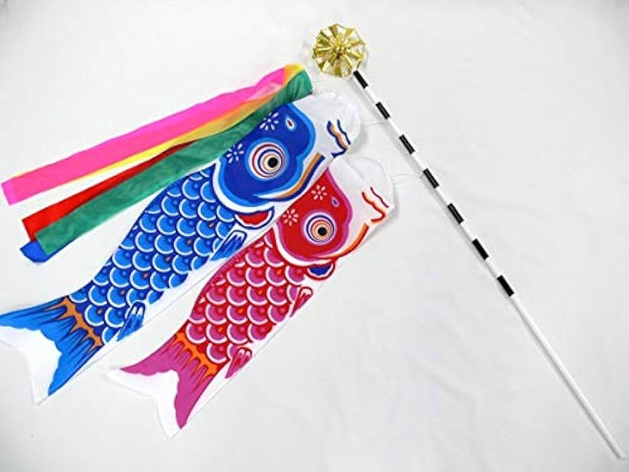 Amazon.co.jp: 【こいのぼり】80cmミニこいのぼり3点（吹き流し矢車