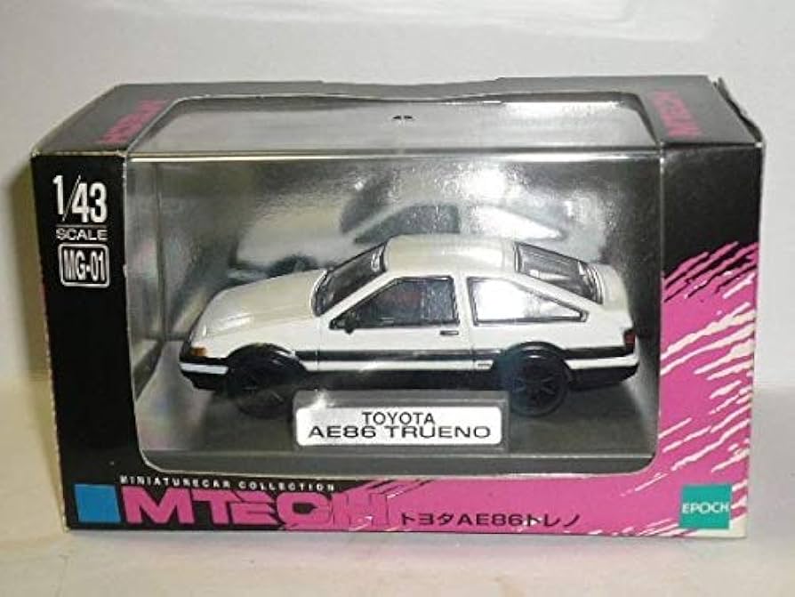 Amazon | ☆1/43 M-TECH ミニカー AE86 TRUENO 白/黒 | ミニカー・ダイ