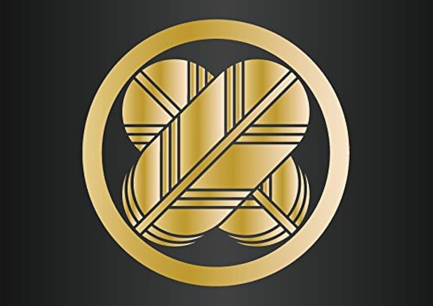 Amazon.co.jp: 家紋ステッカー 『 丸に違い鷹の羽 』 屋外長期シート