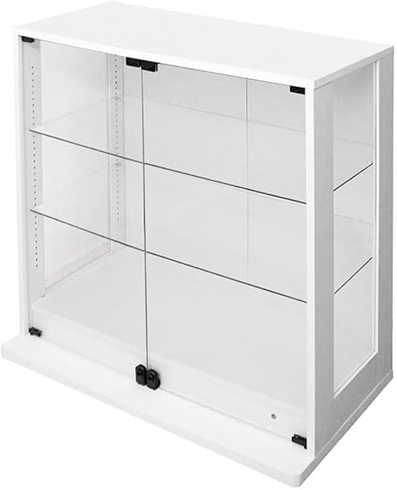 Amazon.co.jp: 地球家具 コレクションラック DIO 本体 側面ガラス 幅