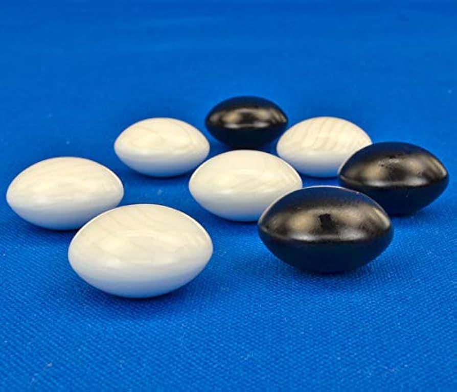 Amazon | 囲碁 日向特製蛤碁石那智黒碁石 46号 実用 厚み13.1mm 将碁屋