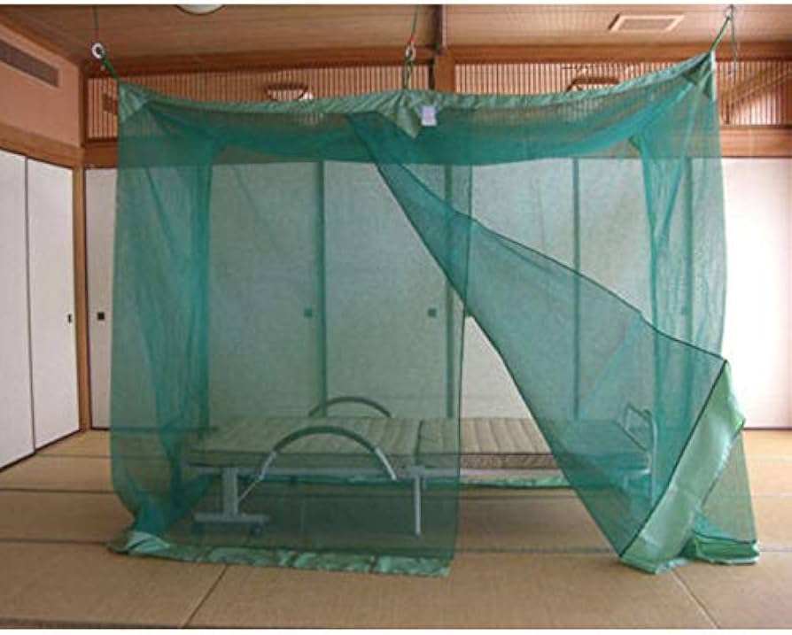 Amazon｜日本製 麻混ベッド用近江蚊帳（かや）シングルベッド用（135