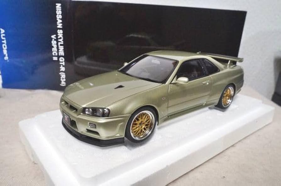 Amazon | オートアート 日産 スカイライン GT-R V-SPECⅡ BBS LM 1/18