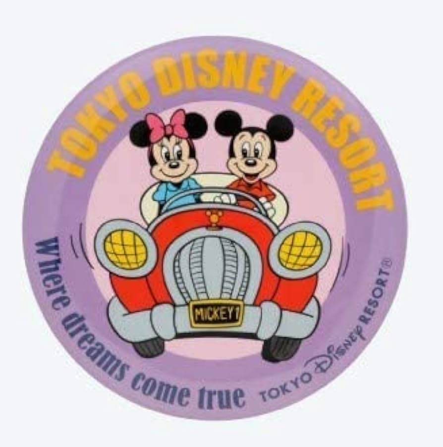 Amazon.co.jp: ミッキー＆ミニー カンバッジ レトロ アトラクション