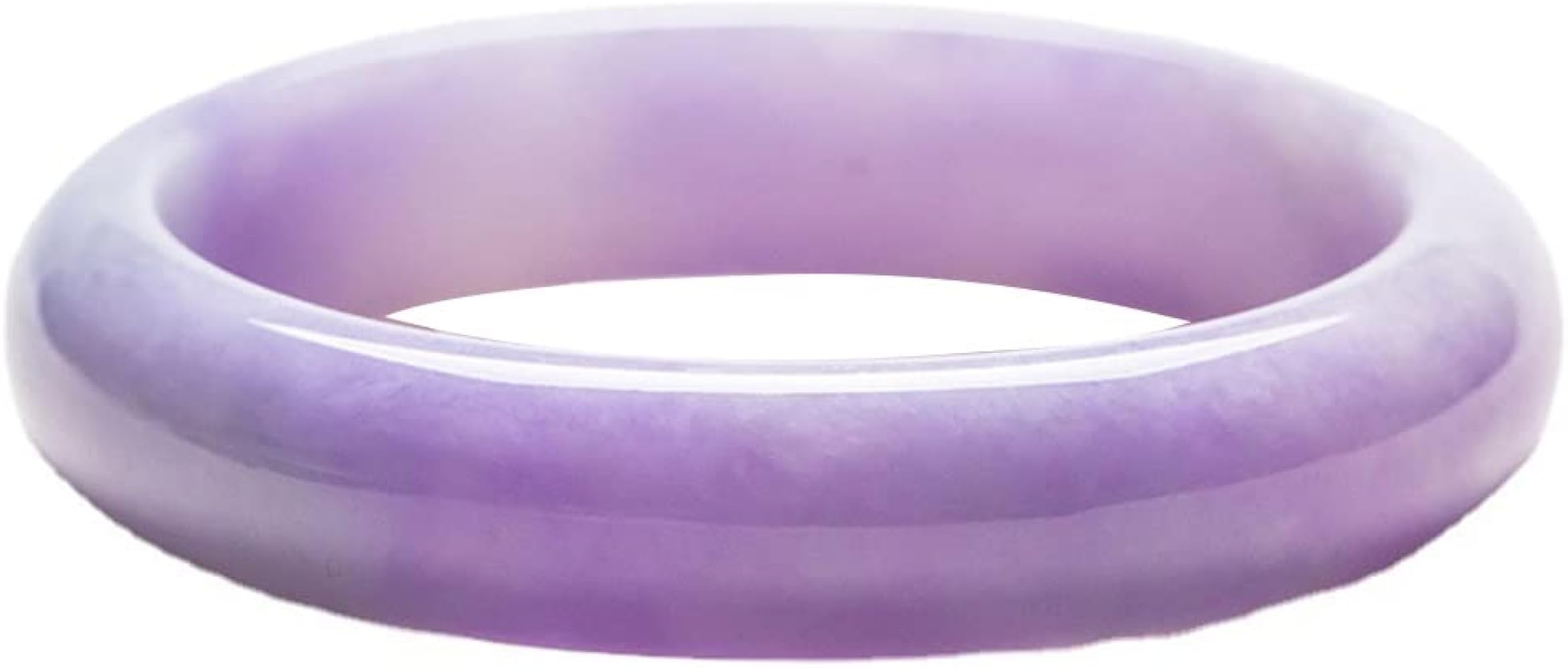 Amazon | ラベンダー翡翠バングルブレスレット、女性用、天然本物の