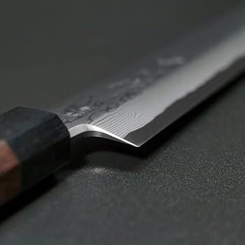 Amazon | 中川打刃物 中川作 先丸蛸引 青一鋼 青紙一号 墨流し