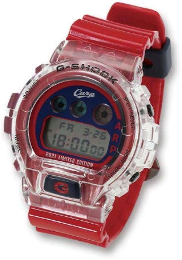 Amazon | 広島東洋カープ G-SHOCK (2021年モデル) DW-6900 | 腕時計