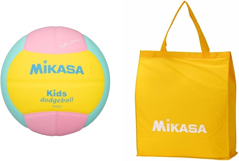 Amazon | ミカサ(MIKASA) スマイルドッジボール 2号 160g 黄/ピンク