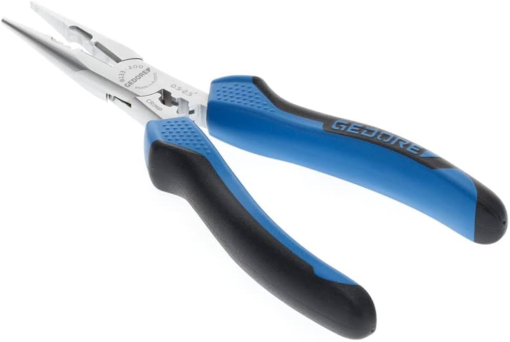 GEDORE Çoklu kesme/sıyırma/kıvırma pensesi, tırtıklı, düz, 2