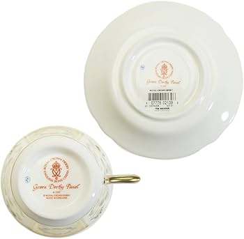 Amazon.com: Royal Crown Derby Green Derby Panel Tea Cup Saucer