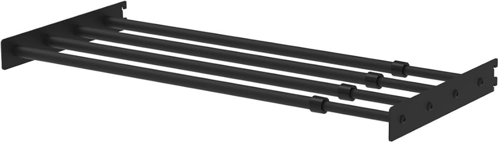 Amazon | 平安伸銅工業 LABRICO 棚柱 棚受け 伸縮ラック アイアン 500